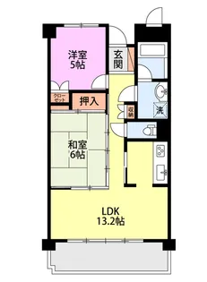 ボナール月見【1階】の間取り