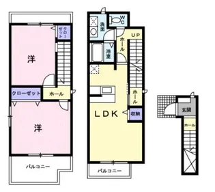 メゾン河北【2階】の間取り