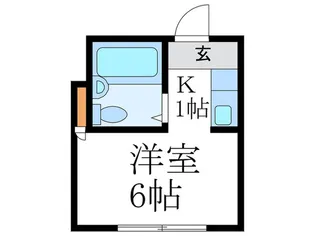 ロッシングハウス宝里【2階】の間取り