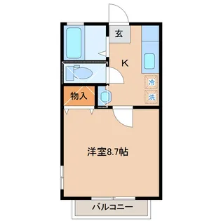 グランビュー岩沼【1階】の間取り