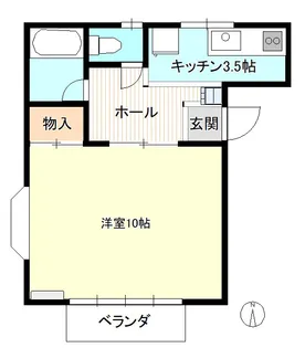 ハイツI A棟【2階】の間取り