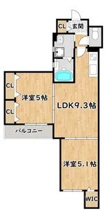 ラモーナ福町【2階】の間取り