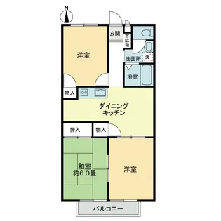 フォブール大井A【2階】の間取り