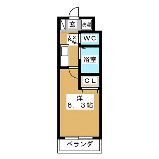 フジマンションアスカ【1階】の間取り