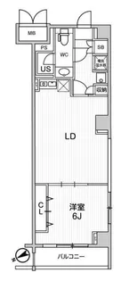 六本木デュープレックスエムズ【2階】の間取り