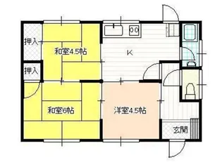 岡山県岡山市中区倉富【一戸建】の間取り