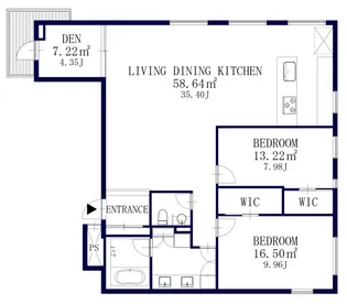 EBISU-HILLS【3階】の間取り