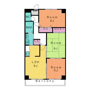 メゾンアムール【3階】の間取り