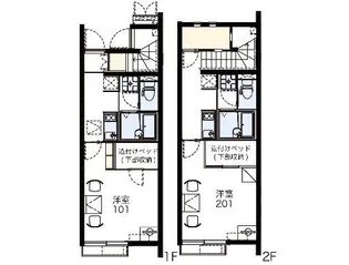 レオネクストエンブレム並榎【2階】の間取り