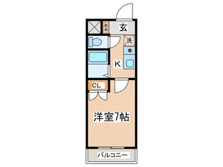 ヒルズL・R【4階】の間取り