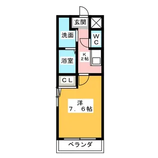 ロッキー川崎【2階】の間取り