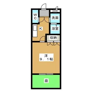 NKハイツII【1階】の間取り