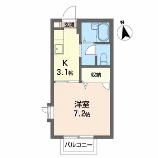 ぱすてるはうすR【2階】の間取り