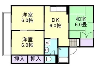 岡山県倉敷市中島【アパート】の間取り
