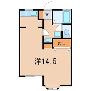 ブルーハイツ西池【1階】の間取り