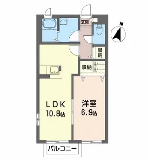 セゾン・メルベイユ【2階】の間取り