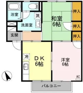 アルカサール I【2階】の間取り