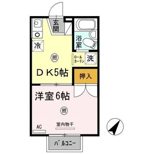 メイゾンベルサ B棟【2階】の間取り