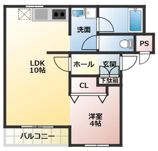 サンフラワーマンション【1階】の間取り