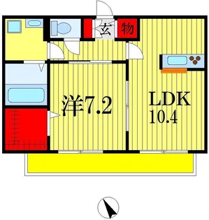 ラフォンテ【3階】の間取り