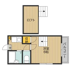 広島県福山市南本庄2【アパート】の間取り