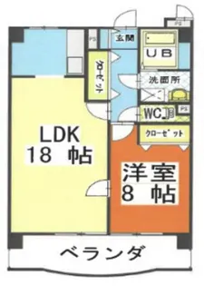 アークハイツ鹿田【5階】の間取り