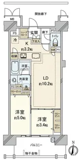 ポレスター岡山運動公園【12階】の間取り