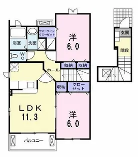 フェリシテ モデルノ【2階】の間取り