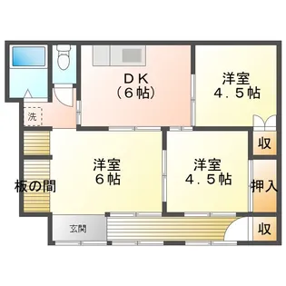 鹿児島県鹿屋市祓川町【一戸建】の間取り