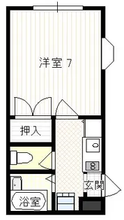 マンションサガミ【1階】の間取り