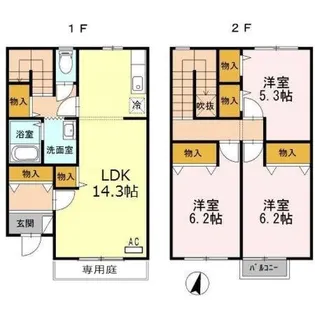 長崎県大村市植松1【一戸建】の間取り