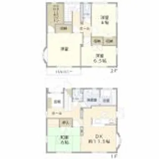 群馬県前橋市総社町桜が丘【一戸建】の間取り