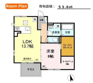 リーベル【1階】の間取り