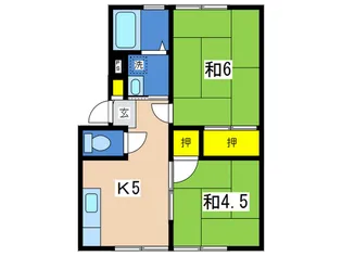 ロイヤルハイツ【1階】の間取り