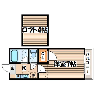 キャッスル鷺ヶ森【2階】の間取り