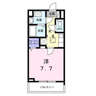 エアフォルク三ツ沢【1階】の間取り