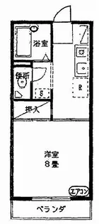 プレジール春日B【1階】の間取り