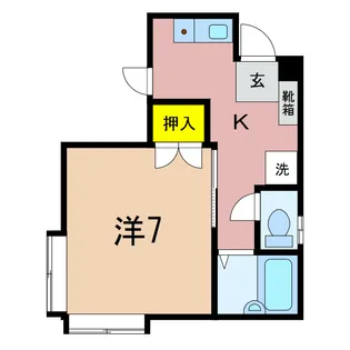 コスモス砂山A【1階】の間取り
