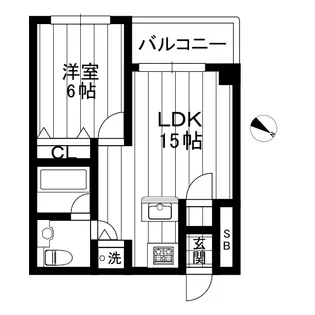 シュロス桜新町【2階】の間取り