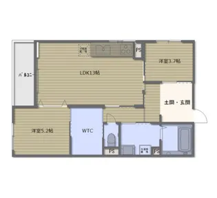 スカイガーデン長岡【2階】の間取り