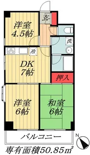 千葉県市川市南行徳1【マンション】の間取り