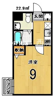 アークリード五条堀川【3階】の間取り