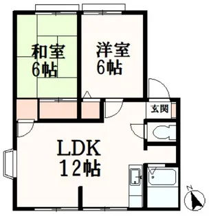リバーサイドイトウII【2階】の間取り