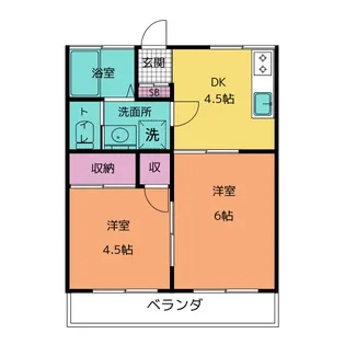 ミドリコーポ【1階】の間取り