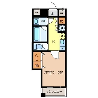 東京都荒川区西日暮里5【マンション】の間取り