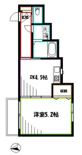 MELDIA東小金井【3階】の間取り