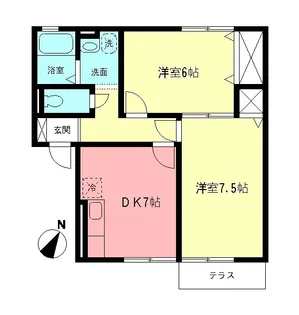 セジュール相模が丘II【1階】の間取り