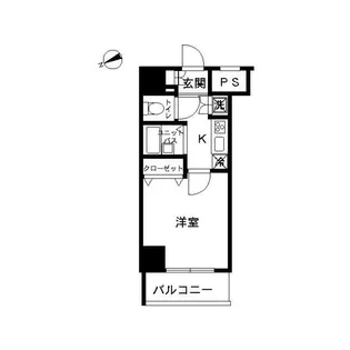 スカイコートヴィーダ五反田ウエスト【7階】の間取り