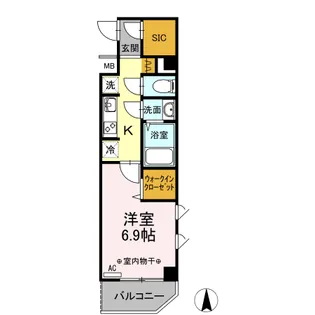 ディー・フラワー【2階】の間取り