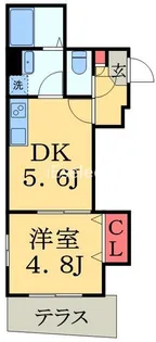 ツリーフィールド幕張【1階】の間取り